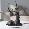 Creative Craft Deer Decoration Holiday Tabletop Ornaments Sculpture For Standing