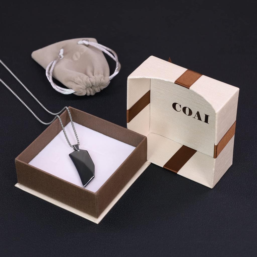 Terahertz Ore Wolf Fang Stainless Chain Necklace [Coai]