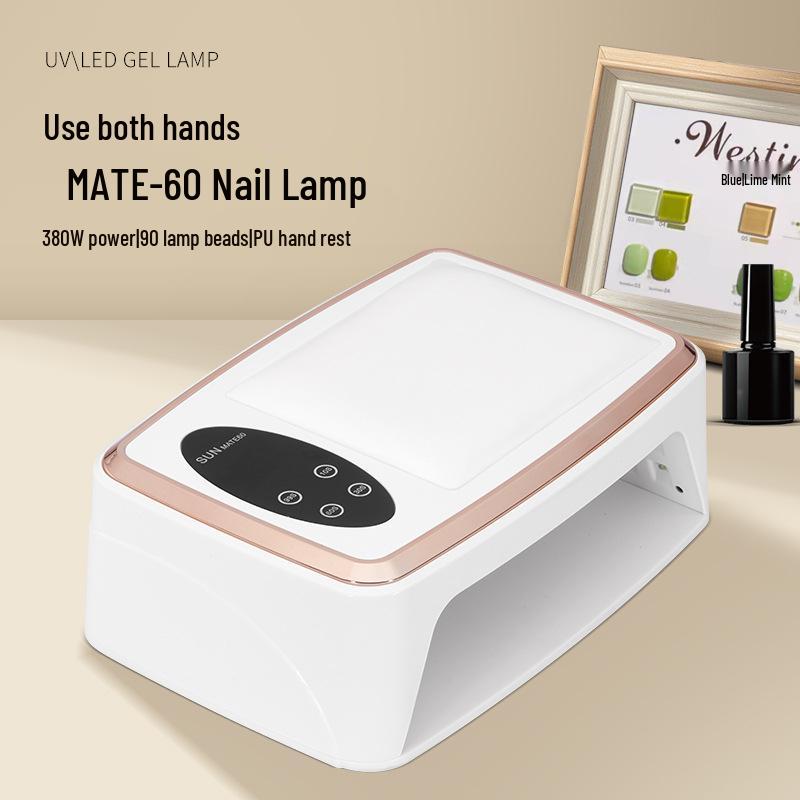 Wearable UV Nail Lamp for Two Hands – High Power Nail Art Phototherapy Lamp with Large Space
