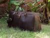Personalized Leather Duffel Bag: Handmade Mens Weekender Travel Bag
