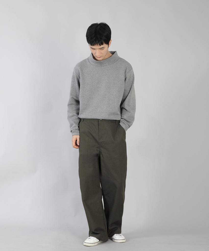 Seinteukeulu Брюки с широкими пуговицами Ex Wide Button Pants Ewb-377 Хаки