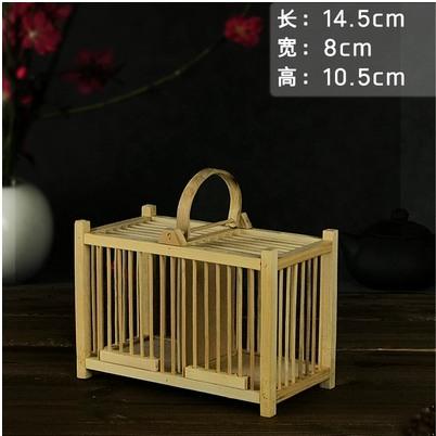Grasshopper Cage Boutique Bamboo Woven Bamboo With Drawer Pet Cage