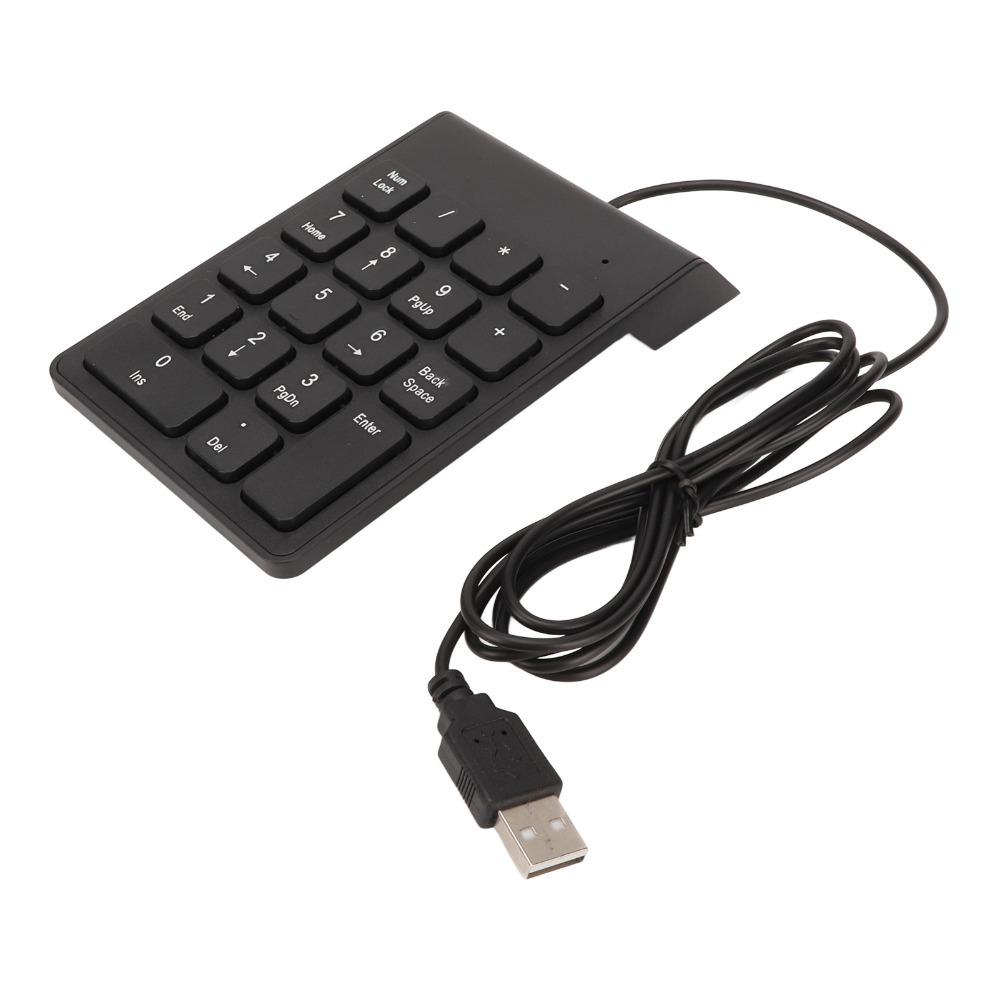 1PCS/2PCS 18 Keys Wired Number Pad Plug and Play Mechanical Number Pad Numeric Keypad  Data Entry
