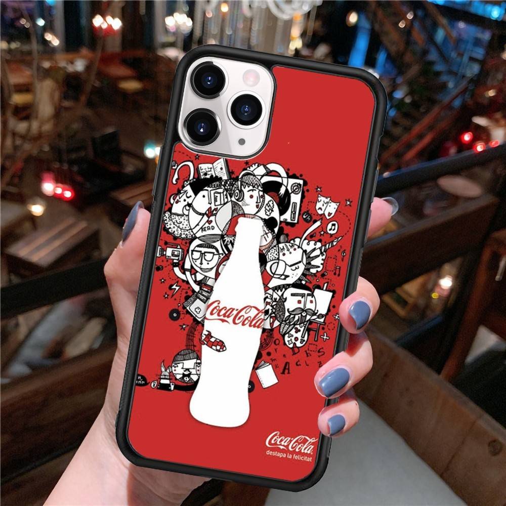 Чехол для телефона C-Coca C-cola с винтажным логотипом, PC+TPU, для IPhone 17 16 15 14 13 12 11 Pro Max Plus, милый мультяшный чехол