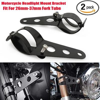 Универсальный кронштейн для крепления фары мотоцикла Honda Kawasaki Bobber Racer KZ1000 1100 KZ550 KZ650 26-37 мм вилка