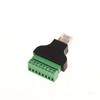 Компьютерное соединение и разъемы Разъем RJ45 (мама) на винтовые клеммы 8-контактный Разъем-удлинитель для Ethernet-кабеля