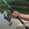 Телескопическая спиннинговая удочка с набором спиннинговых катушек 13 + 1BB Портативная спиннинговая удочка, набор для комбинированной удочки для окуня