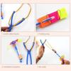 5Pcs Amazing Light Toy Arrow Helicopter Rotating Led Flying Toy Party Fun Gift Rubber Band Catapult for Children