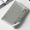 Korean-Style Silver-Grey Passport Holder: Premium Travel ID and Card Sleeve