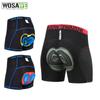 Wosawe Велосипедные шорты с 3D гелевой подкладкой, силиконовое велосипедное нижнее белье, компрессионные велосипедные шорты для горного велосипеда, дышащие дорожные шорты с защитой от пота