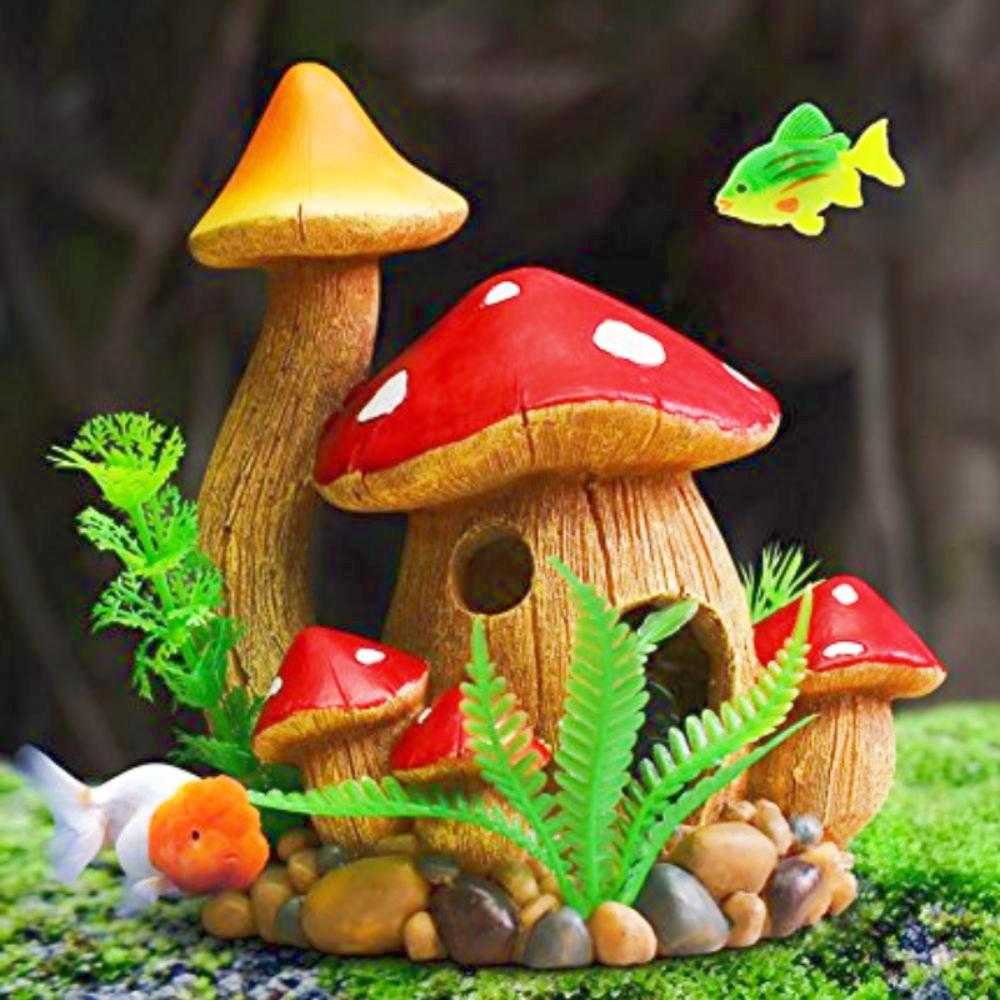 Resin Rocks Caves Landscape Ornament Multicolor Hermit Crab Shelter Durable Resin Conch House