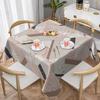 Square Table Cloth 54"x54" 60"x60" Washable Table Cover Marble Waterproof Tablecloths for Kitchen Dining Room Wedding Parties