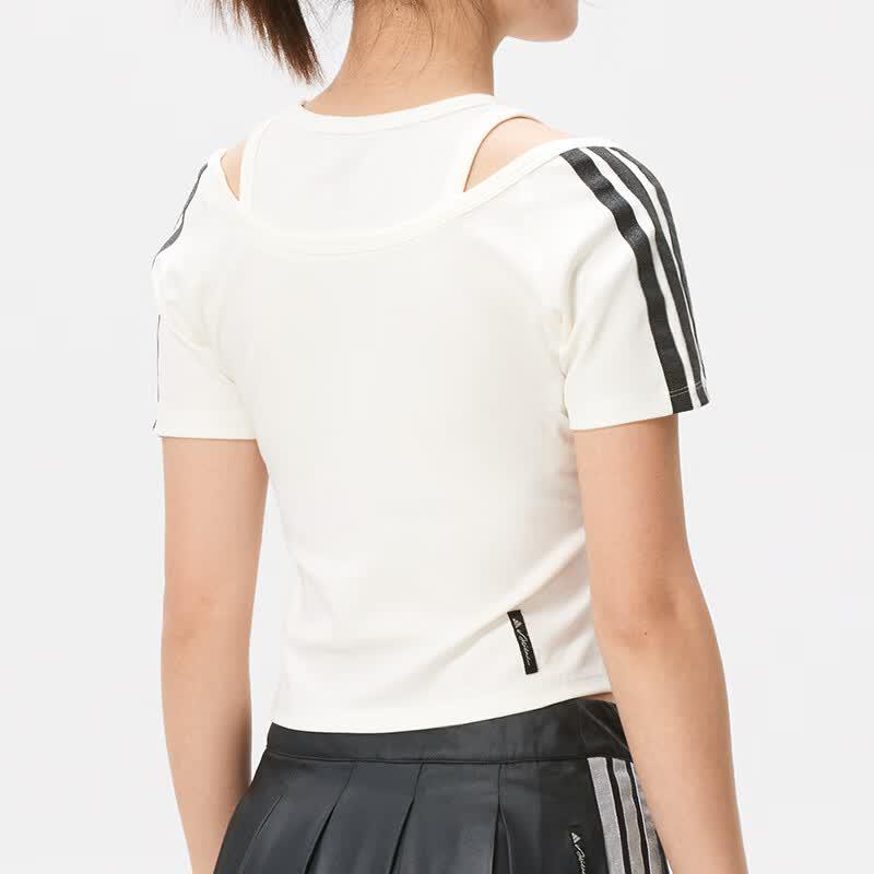 adidas Женская летняя спортивная футболка для активного образа жизни KR7606