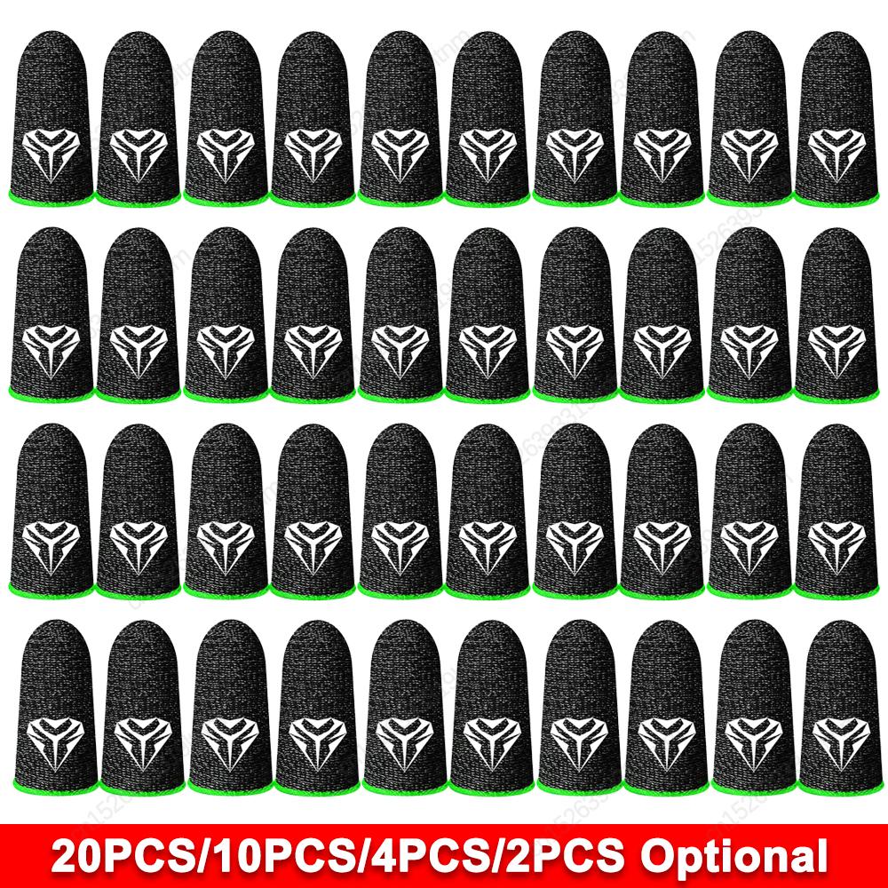 20-2PCS Напальчники для игр, ультратонкие, дышащие, влагостойкие, для сенсорных экранов, для PUBG Mobile
