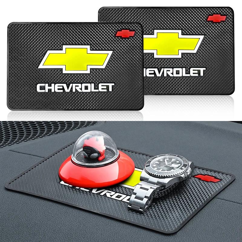 Non-Slip Rubber Dashboard JTRIJS4 Phone Holder Pad for Chevrolet Silverado Impala Malibu Equinox Cruze Camaro Spark AveoCar Accessories