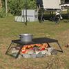 Foldable Camping Grill Black 31.5 x 26.5 x 4 cm