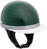 NBS Bike Parts Center Helmet Half Cork Half Three Button Black Green Lame Free Size Circumference 701007 (Head 57cm~60cm)