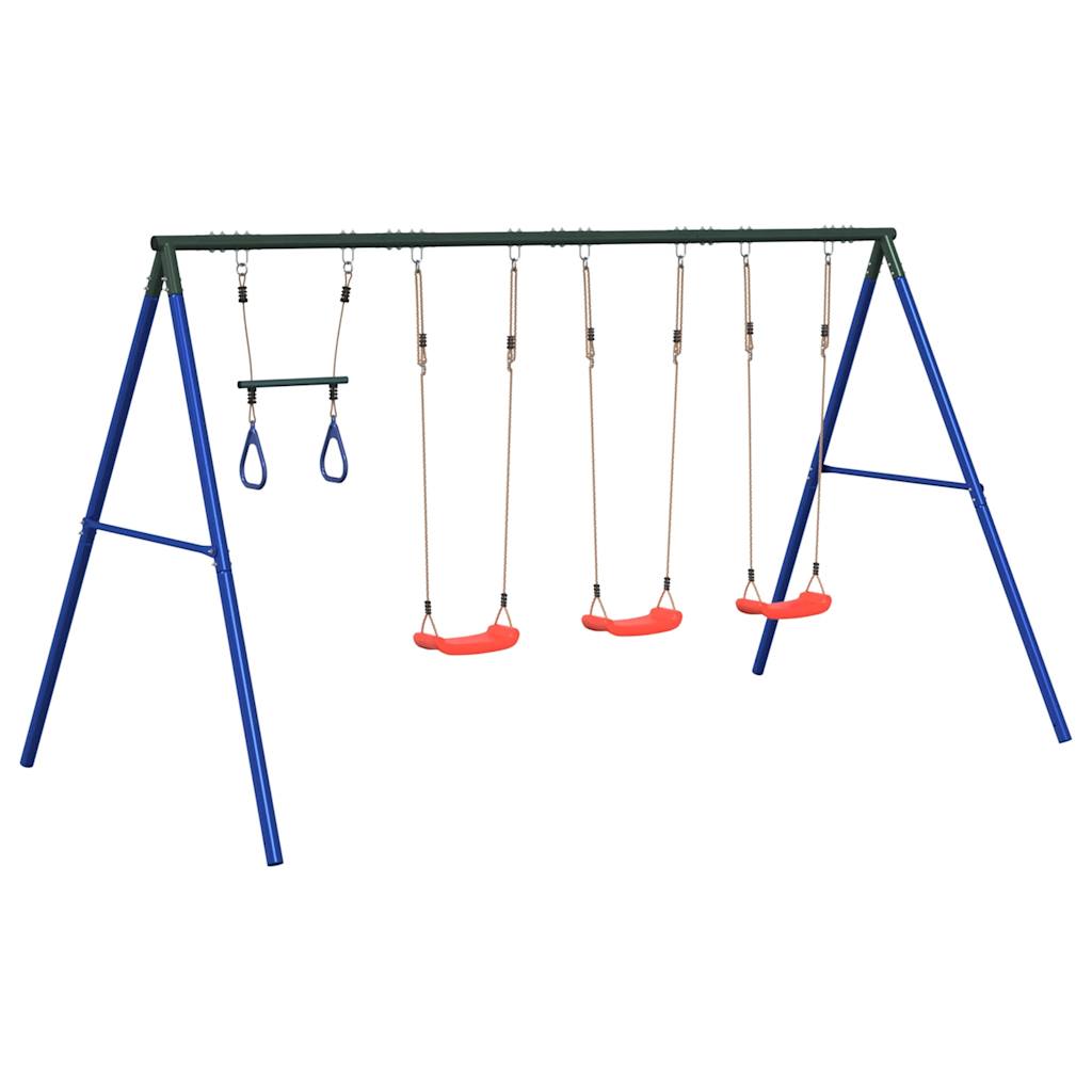 Swing Set with Swing Seats and Trapeze