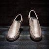 Soft Men's Leather Shoes Round Toe Loafers Moccasin Flat Male Casual Shoe Elegant Cheap Clearance Korean Style On Sale Common