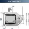 Защелка для ящика с инструментами грузовика Замок для ящика с инструментами Универсальный Для грузовика RV Прицепа UTV ATV Ящик