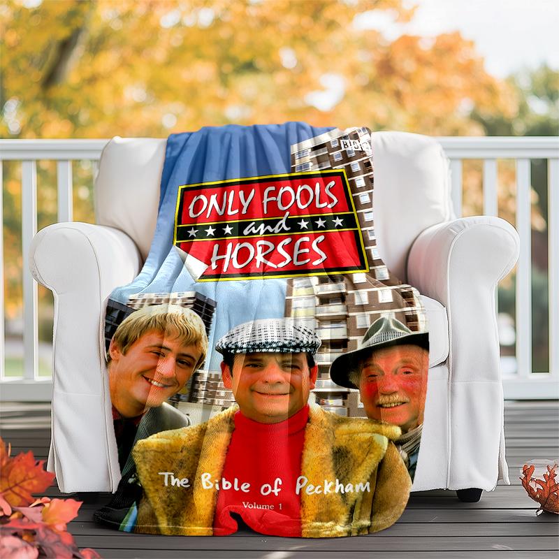 Only Fools and Horses Flannel Blanket Soft All-Season Throw, Design for Camping, Car Travel, Hiking Sofa, Bed, Office Perfect Gift for Parties