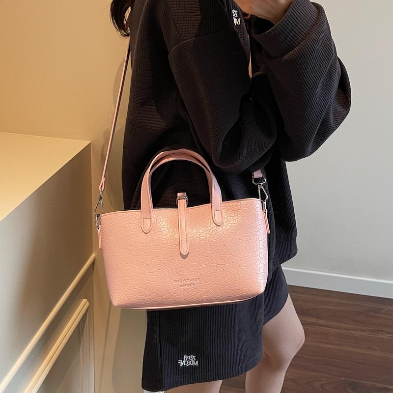 Текстурированная сумка-тоут женская новая модная текстурированная сумка на плечо популярная сумка-мессенджер для поездок на работу