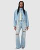 Levi's СТИЛЬНАЯ укороченная джинсовая куртка-тракер с воротником-стойкой на пуговицах Женская 005AY-0006 US XS