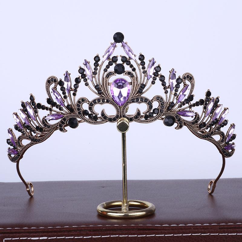 Свадебный головной убор, роскошная новая корона, свадебное платье в стиле барокко, аксессуары для волос с короной на день рождения