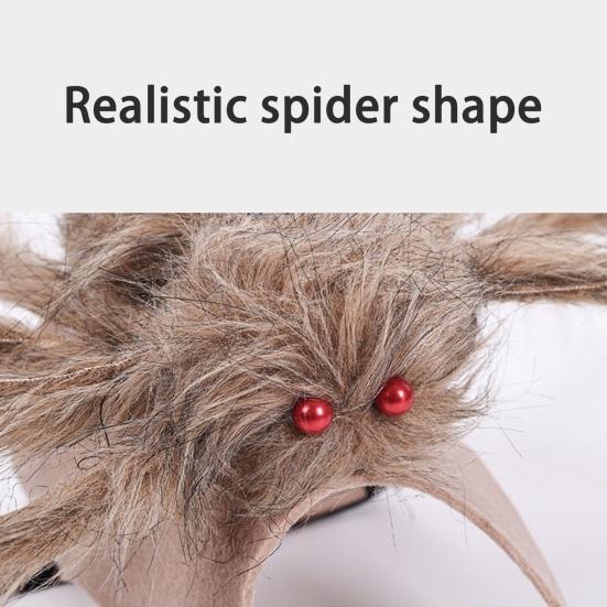 Костюм собаки-паука на Хэллоуин, плюшевая одежда для питомца, регулируемая одежда для косплея кошек на Хэллоуин, дни рождения, вечеринки, повседневная одежда