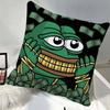 Cartoon PPepe The Frog Funny Pillow Case Square Pillow Bedroom Sofa Leisure Comfort Cushion Car Home Decoration