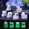 Halloween Glow-in-the-dark Puppy Ghost Figurine Cute Particle Decorative Accessories Micro-landscape Small Ornaments