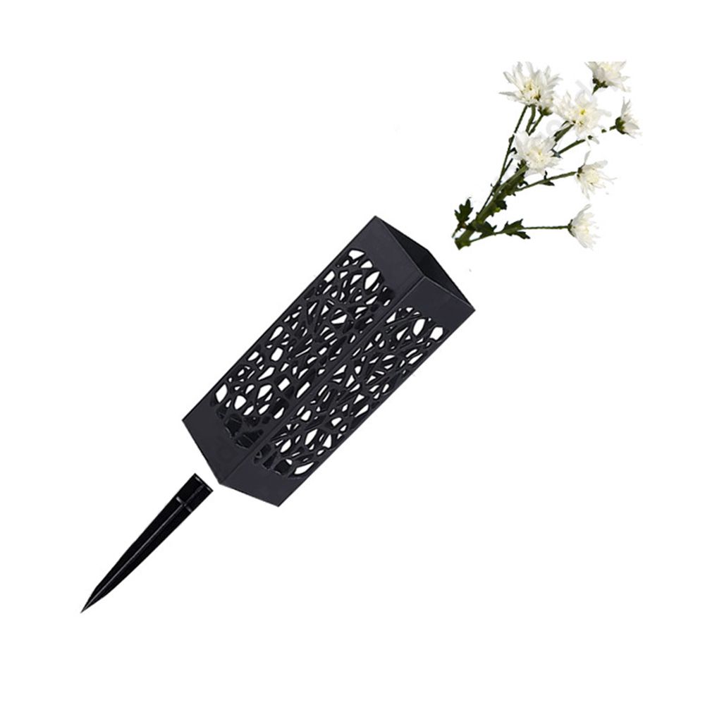 Black Outdoor Courtyard Garden Vase Flower Basket Flower Holder