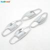 Накладка на ручку боковой двери, чаша, отделка для Hyundai Santa Fe IX45 2013 2014 2015 2016 2017, хромированные аксессуары, колпачки на ручки боковой двери автомобиля