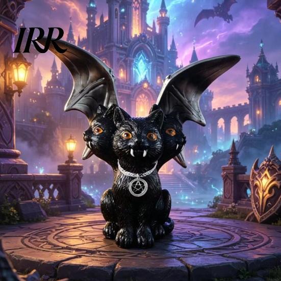 Waterproof Halloween Decor Witch Resin Lantern, Gothic Ghoul Terrifying LED Night Light, Ghost Decoration Hell Reaper Spooky Tabletop