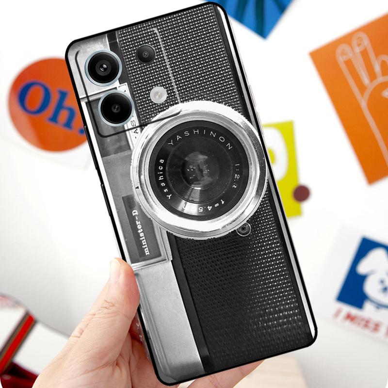 Ретро Классический Винтажный Чехол для Камеры Для Xiaomi Redmi Note 11 10 12 13 14 15 Pro Plus Чехол Для Redmi 15 10C 13C 12C 14C 15C