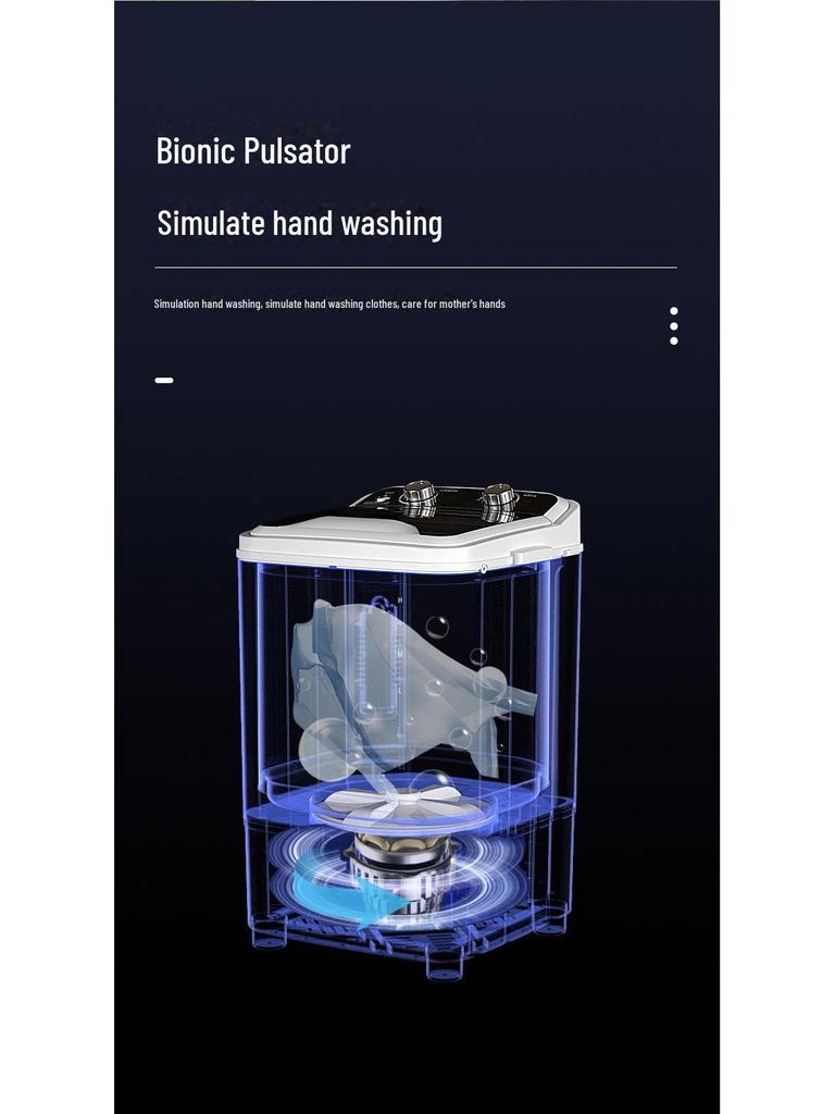 Полуавтоматическая мини-стиральная машина большой емкости для использования в общежитии