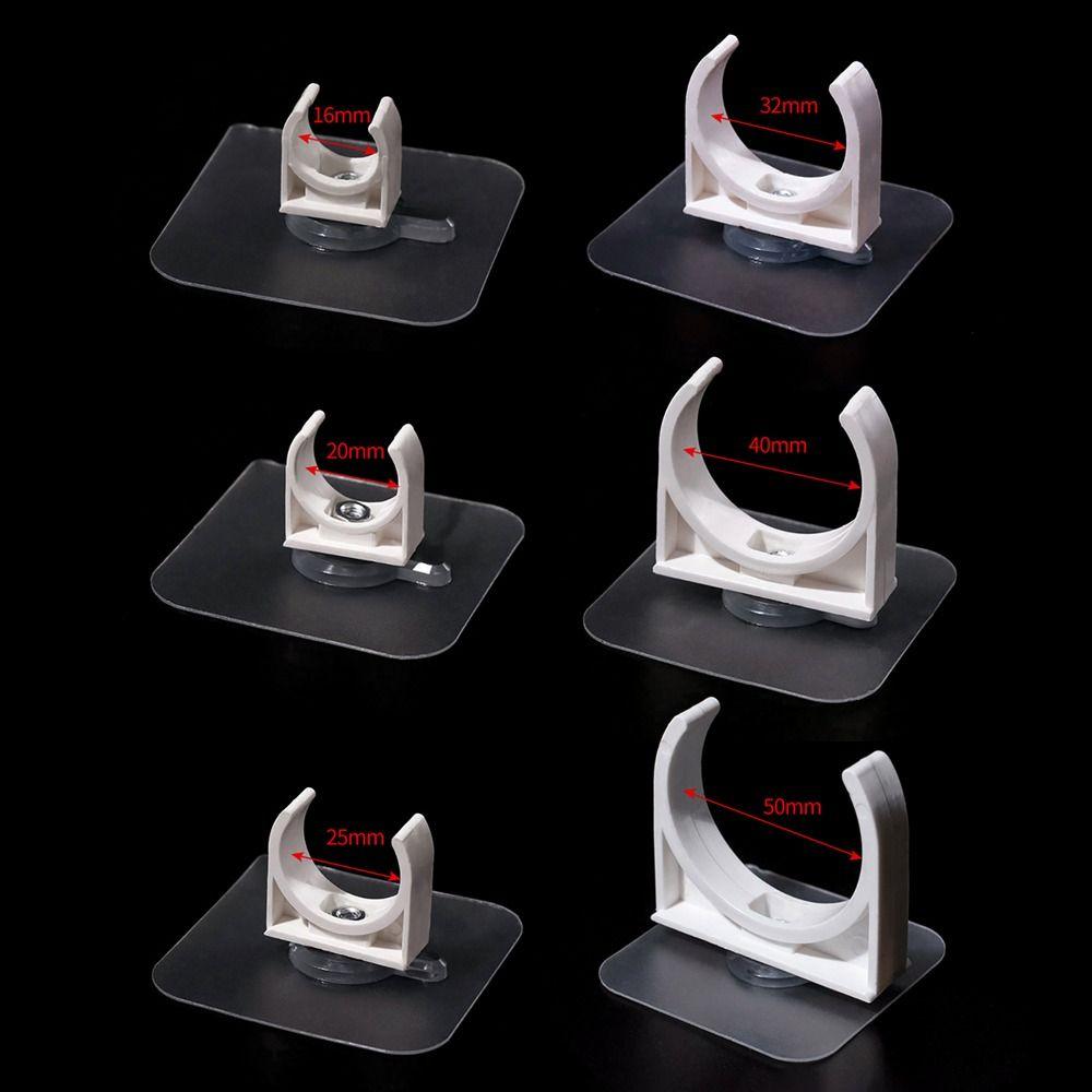 1/5Pcs Punch-free Self-adhesive Pipe Clamp Garden Irrigation Tube Clip Connector Water Tube Holder