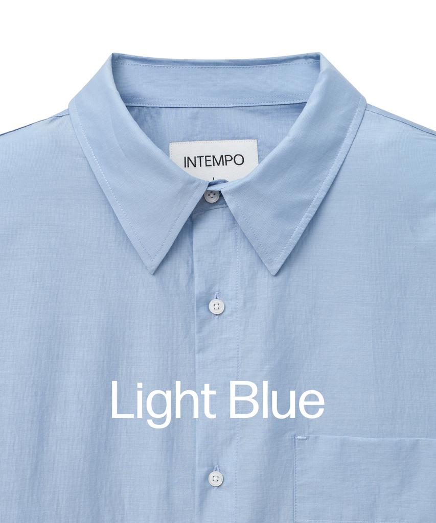 INTEMPOMOOD One-Pocket Solid Loose Shirt: 3 Colors