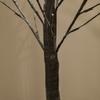 Artificial birch tree with LED lighting, 96 cool white micro-LEDs, 150 cm, brown