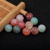 Natural Agate Rose Lotus Fine Beads DIY Threaded Bell Accessories