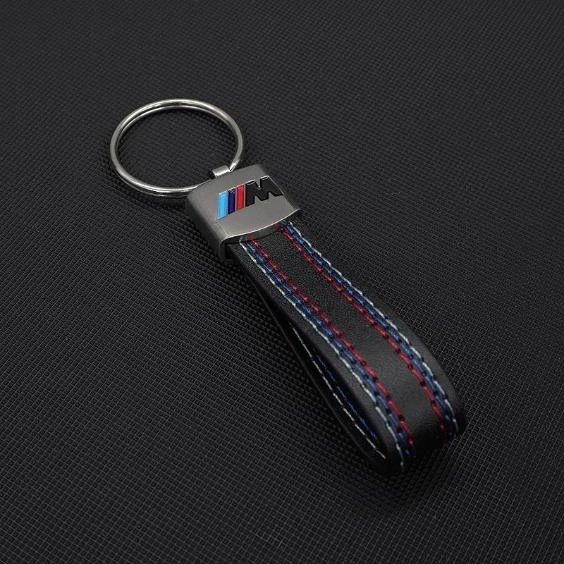 BABA1 Car Sticker 2025 Hot For BMW Car Emblem Keychain Metal Fine Leather Keyring Chain For BMW X1 X2 X3 X5 X4 X6 X7 G30 G20 G32 G11 G