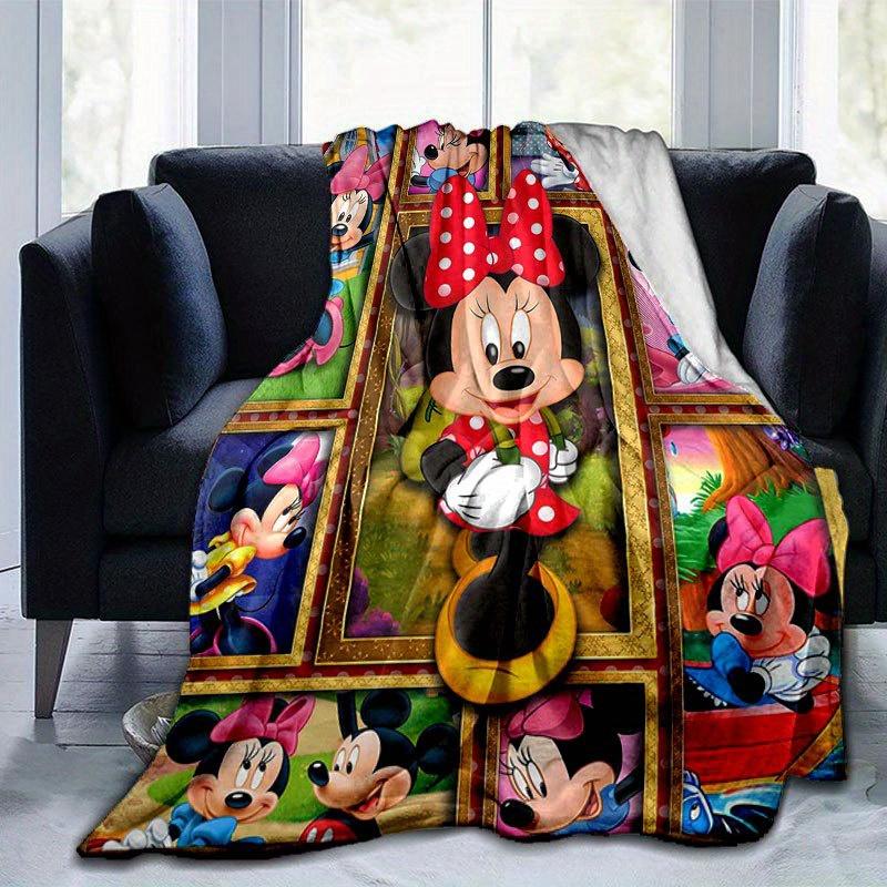 Minnie Blanket  Ultra-Soft, Warm, Cozy Throw for Living Room, Sofa, Four Seasons Travel Accessory  Cute Cartoon Character Home Decoration
