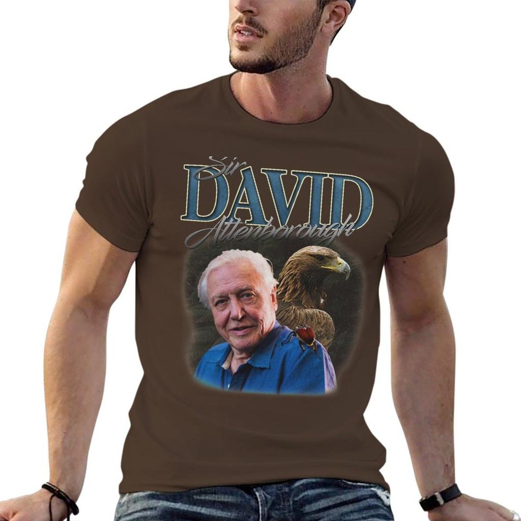 Sir David Attenborough TShirt Cotton Graphic Tees New Edition Shirts Unisex Graphic