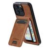 LC.IMEEKE L3 Для iPhone 15 Pro Магнитный Чехол Съемный Держатель для Карт Кожа+ТПУ Чехол для Мобильного Телефона