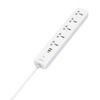 LDNIO SC5319 5-position Travel Home Office Socket with 38W USB Ports, Cable Length: 2m