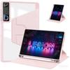 Для Lenovo LEGION Y700 2026 5-го Поколения 8,8 Дюйма Акриловая Задняя Крышка со Слотом для Стилуса Вращающийся Чехол для Y700 5-го Поколения 8,8" Smart Cover