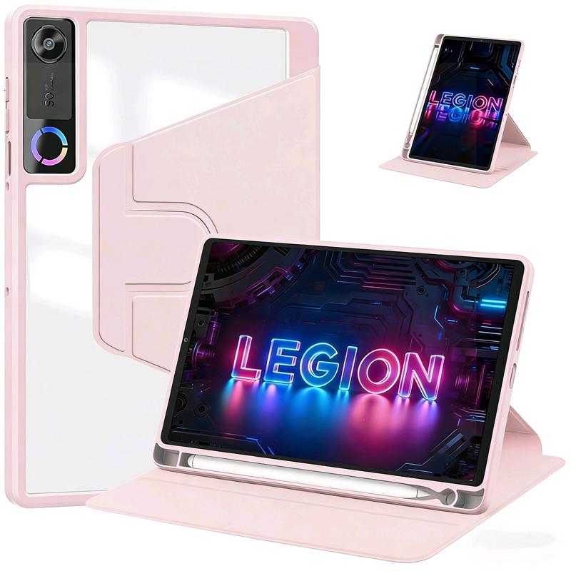 Для Lenovo LEGION Y700 2026 5-го Поколения 8,8 Дюйма Акриловая Задняя Крышка со Слотом для Стилуса Вращающийся Чехол для Y700 5-го Поколения 8,8" Smart Cover