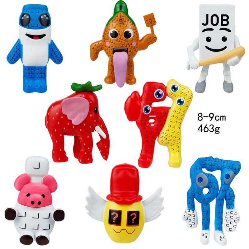 Steal A Brainrot Action Figure Ornaments 67 House 9 Job Strawberry Elephant Kawaii Desktop Decoration Fans Kids Christmas Gifts