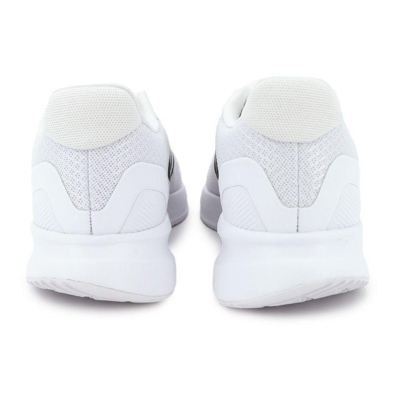 Женские белые кроссовки ADIDAS с черными полосками