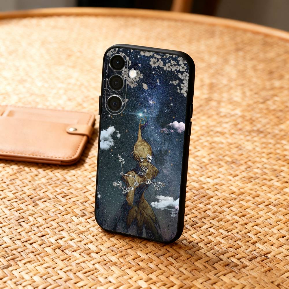 Чехол для телефона O-Occult Witchcraft Moon Gothic Witch для Samsung A73,72,71,A52,51,40,41,A22,A32,31,A13, Мягкий черный корпус